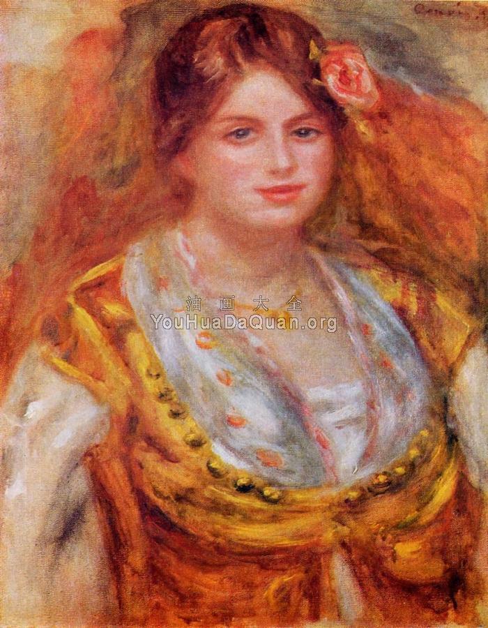 Portrait of Mademoiselle Francois - 皮埃尔·奥古斯特·雷诺阿